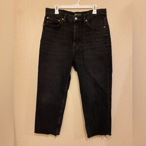 Zara 90’s Frayed Hem Jeans